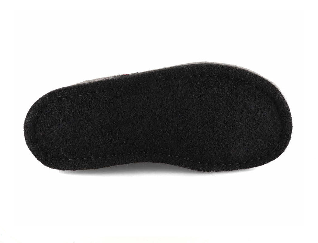 1 HAFLINGER-Women-Felt-Slippers-Flair-Songbird-stone-gray #farbe_Grey