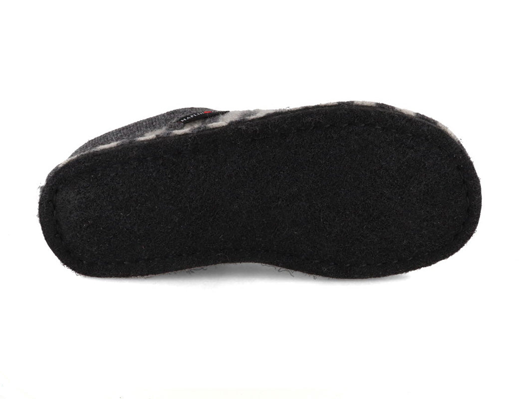 1 HAFLINGER-Women-Boiled-Wool-Slippers-Flair-Canegatto-anthracite #farbe_Gray