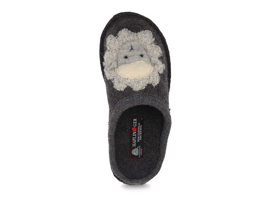 1 HAFLINGER-Women-Boiled-Wool-Slippers-Flair-Lamby-anthracite #farbe_Gray