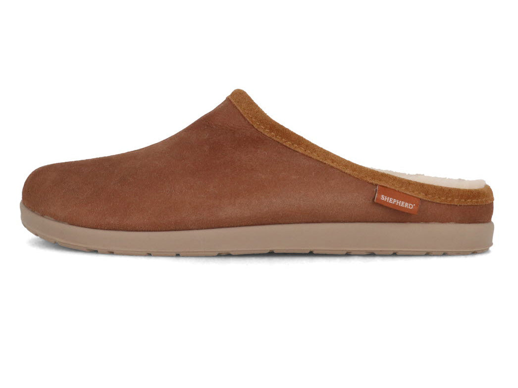 1 SHEPHERD-Men-Lambskin-Slippers-Ludvig-antique-cognac #farbe_Brown