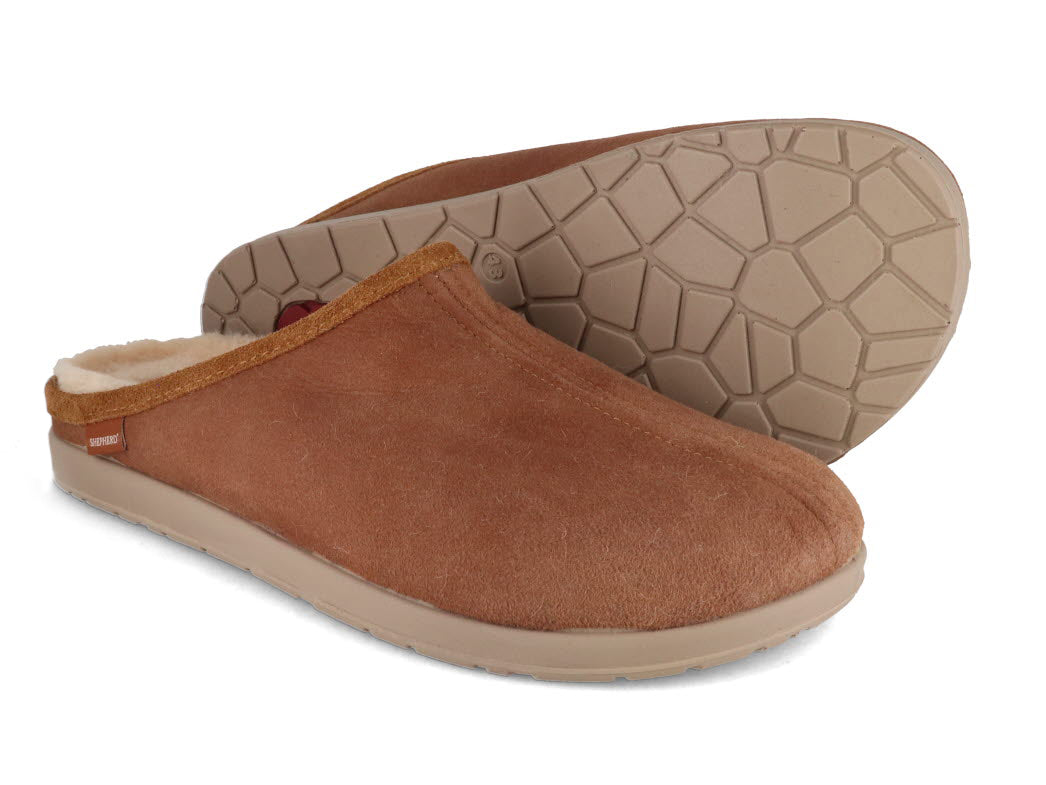 1 SHEPHERD-Men-Lambskin-Slippers-Ludvig-antique-cognac #farbe_Brown
