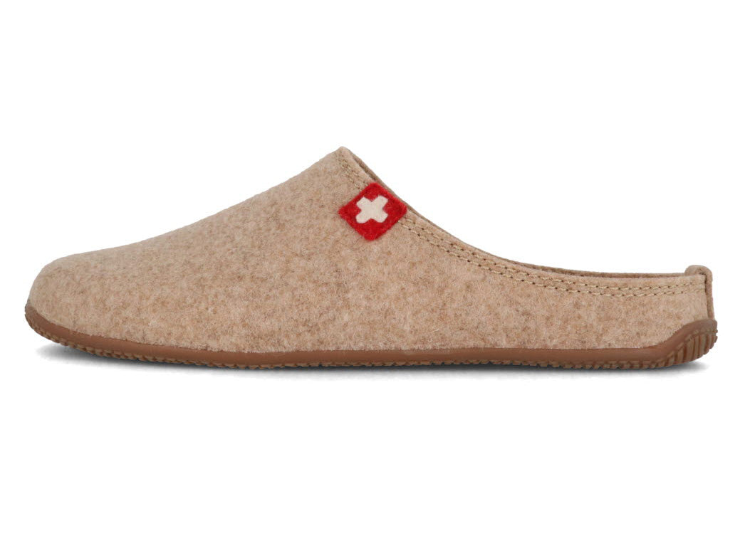 1 LIVING-KITZBHEL-Women-Felt-Slippers-Swiss-Cross-camel #farbe_Beige