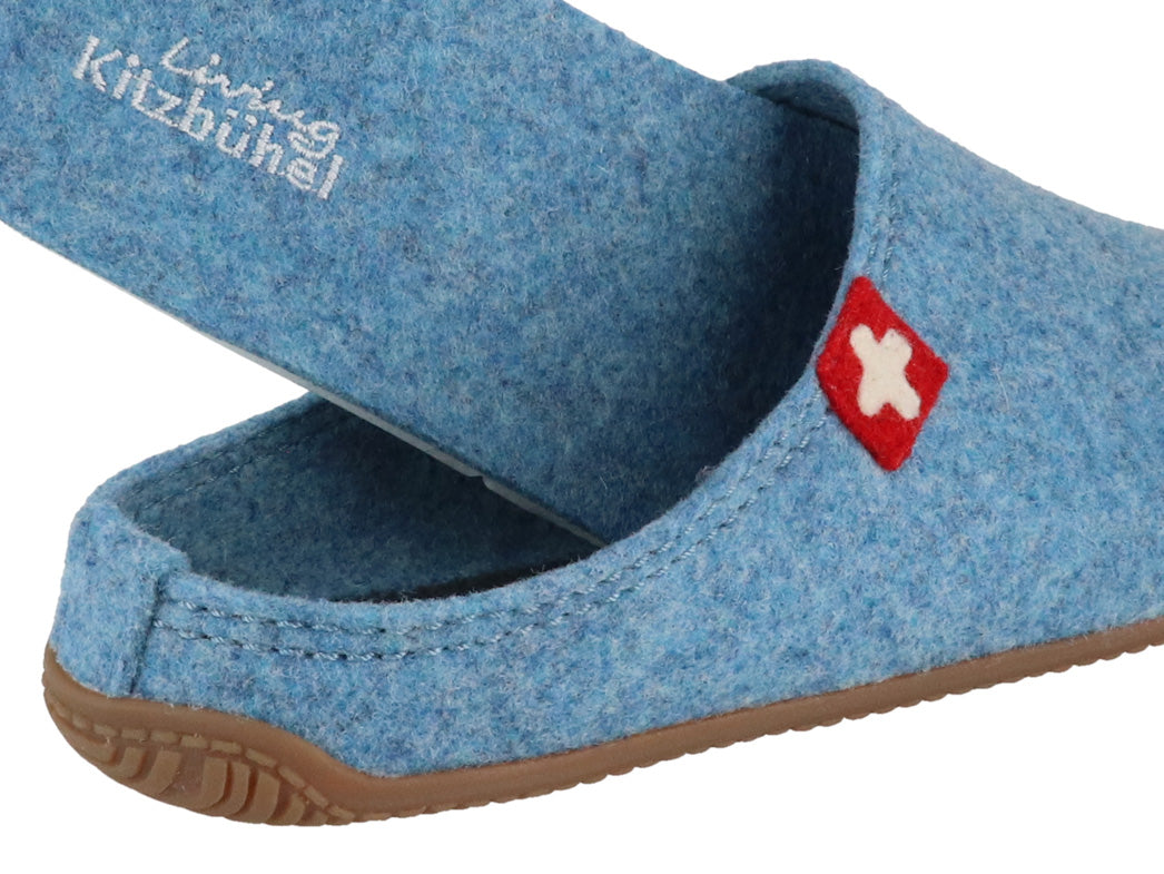 1 LIVING-KITZBHEL-Women-Felt-Slippers-Swiss-Cross-blue-mountain #farbe_Blue