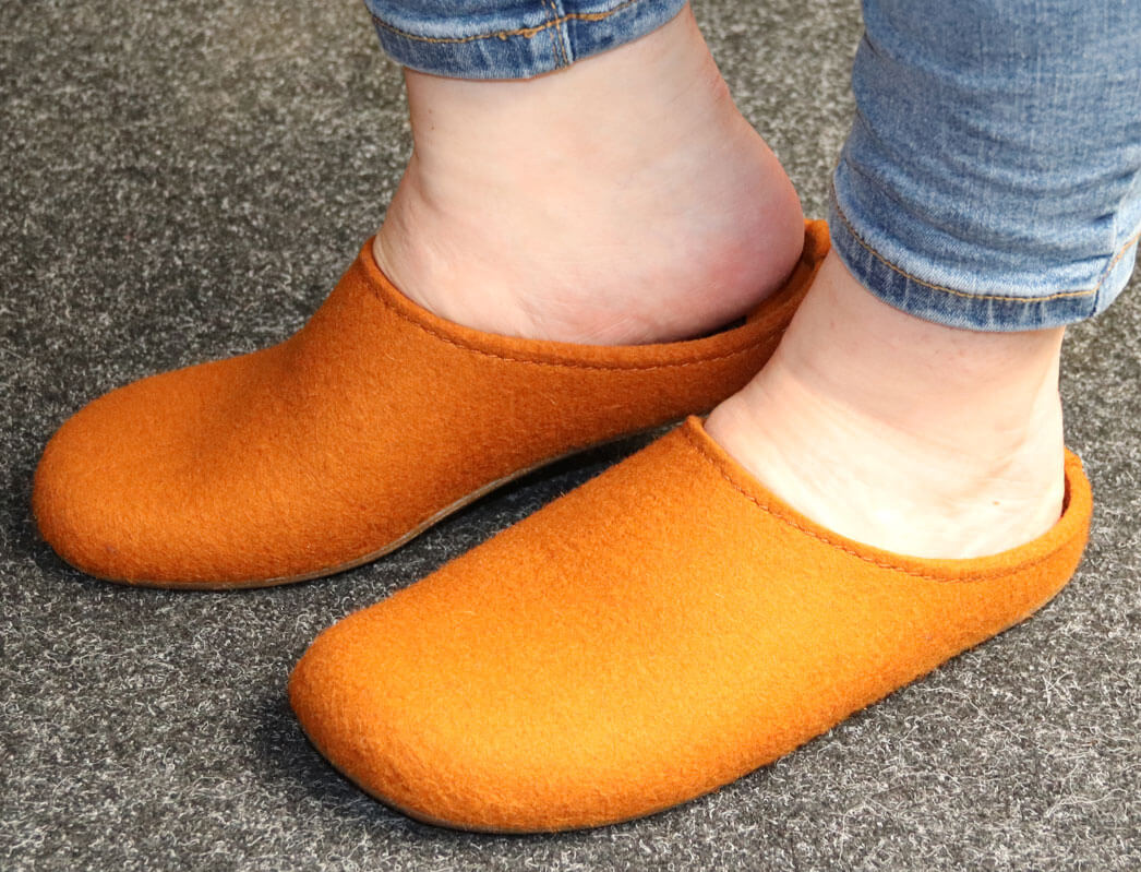 1 HAFLINGER-Slipper--Everest-Fundus-Pumpkin #farbe_Orange