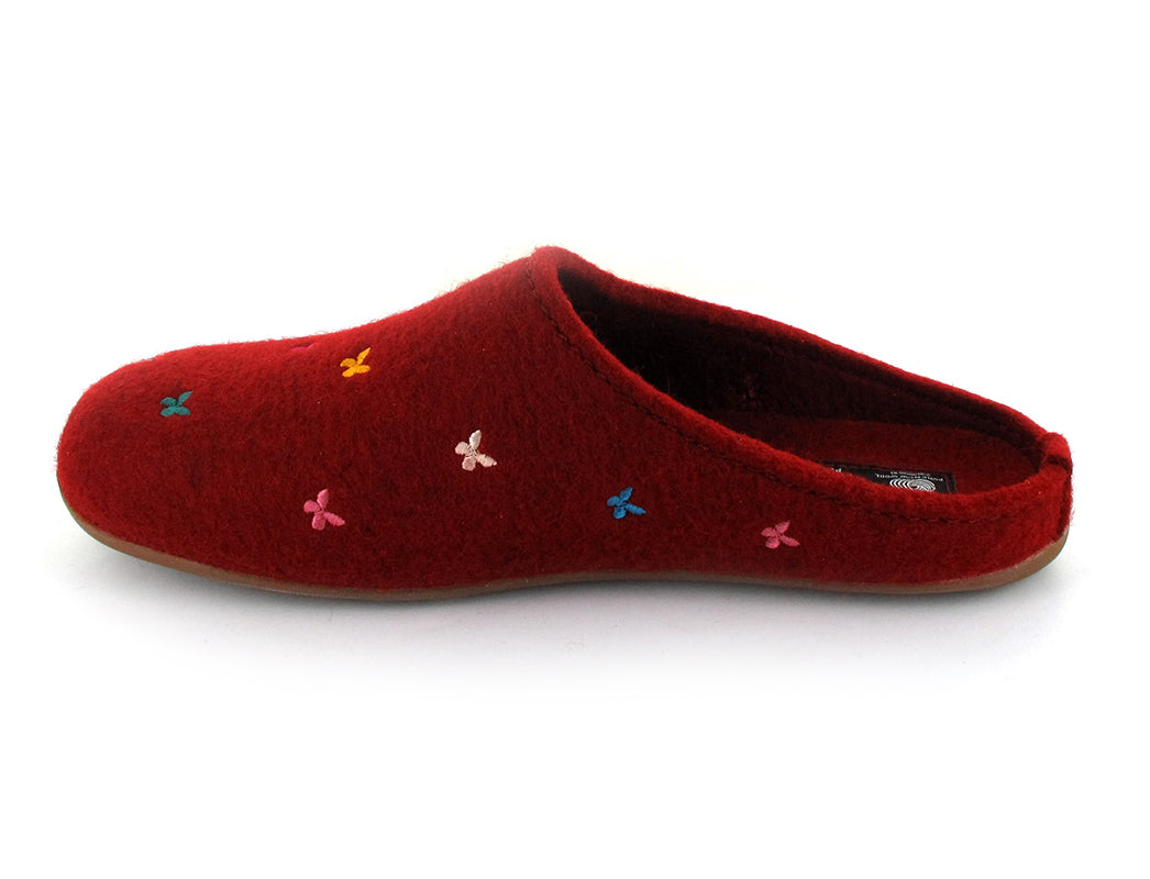haflinger-womens-felt-slippers-farfalline #color_paprika