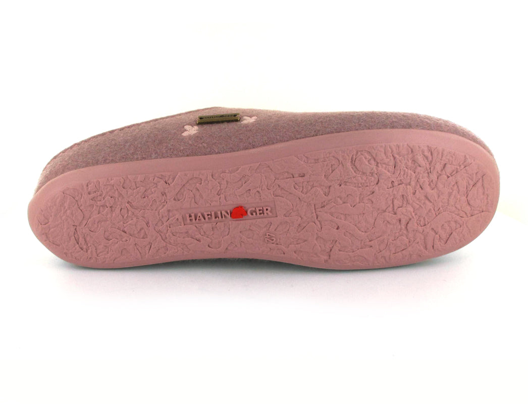 haflinger-womens-felt-slippers-farfalline #color_rosewood