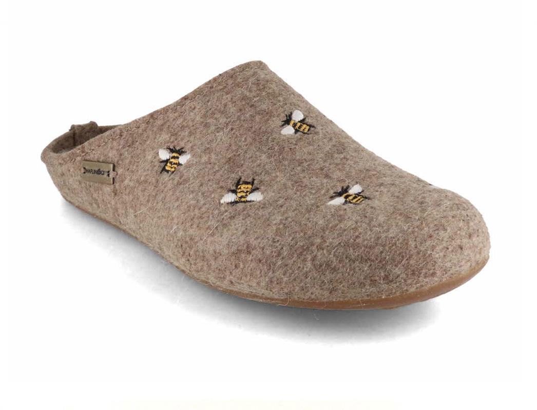 HAFLINGER-Women-Felt-Slippers-Everest-Api-turf #farbe_Beige