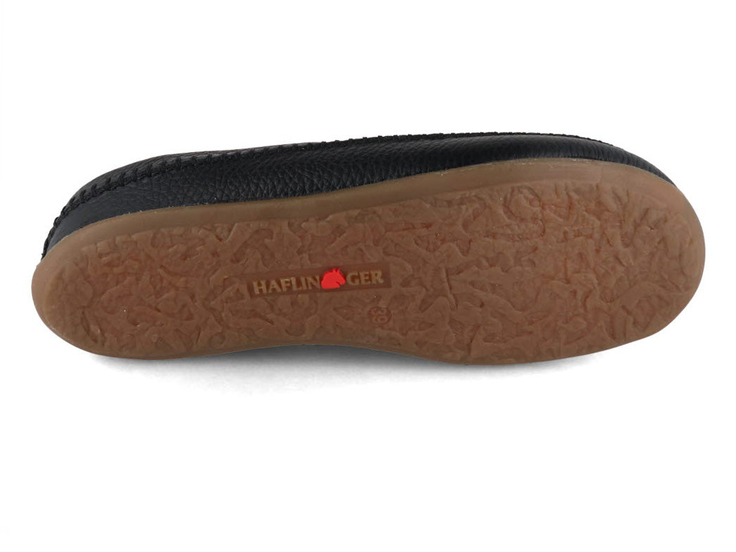 1 HAFLINGER-Women-Men-leather-Slippers-Everest-Softi-black #farbe_Black