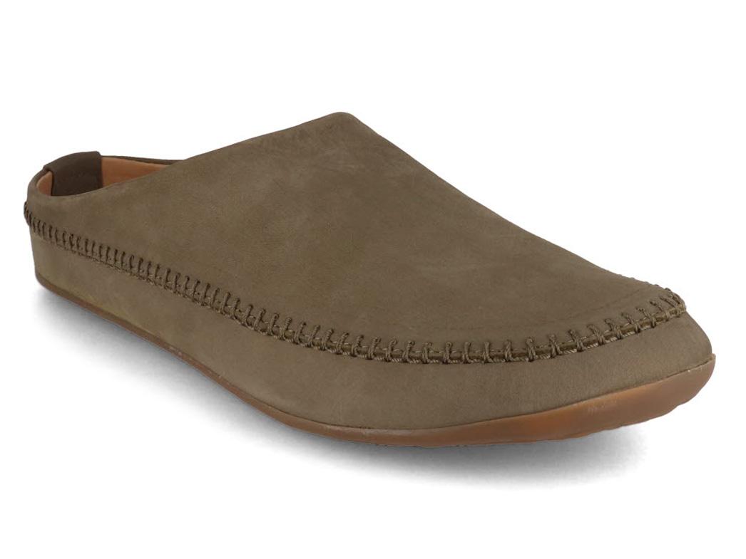 HAFLINGER-Women-Men-leather-Slippers-Everest-Softi-reed #farbe_Oliv