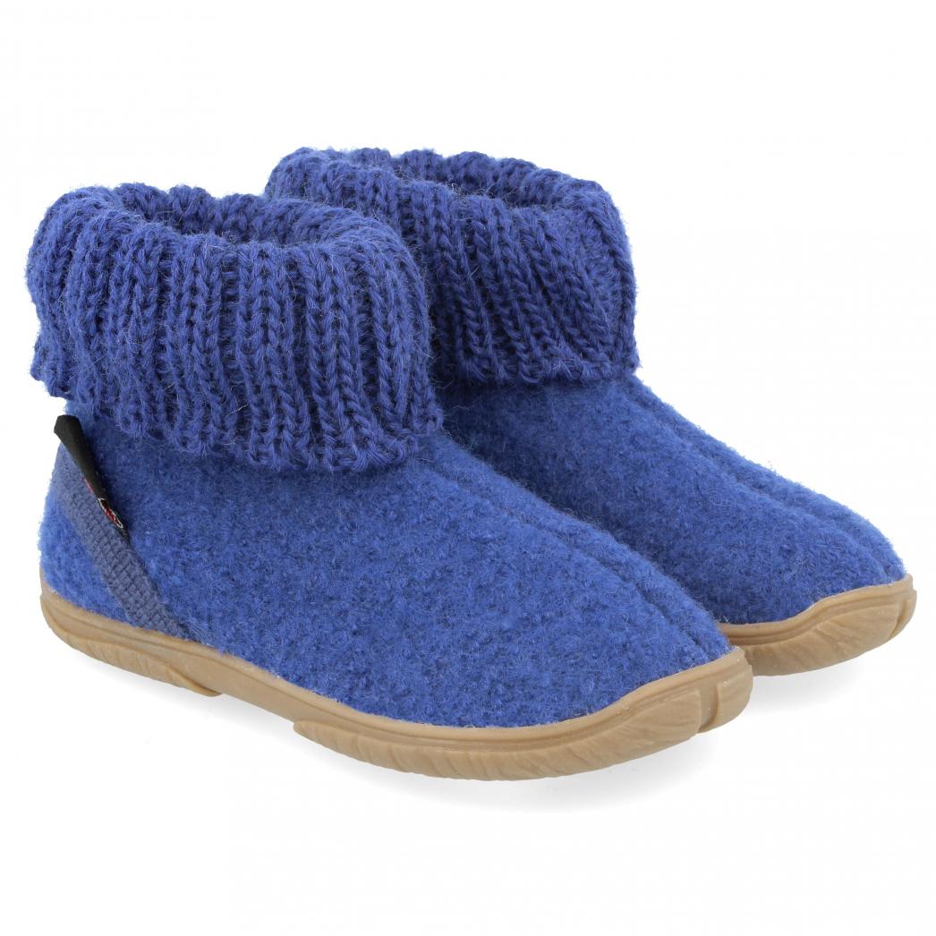 HAFLINGER-Boys-Slipper-Boots-Toni-ink #farbe_Blue