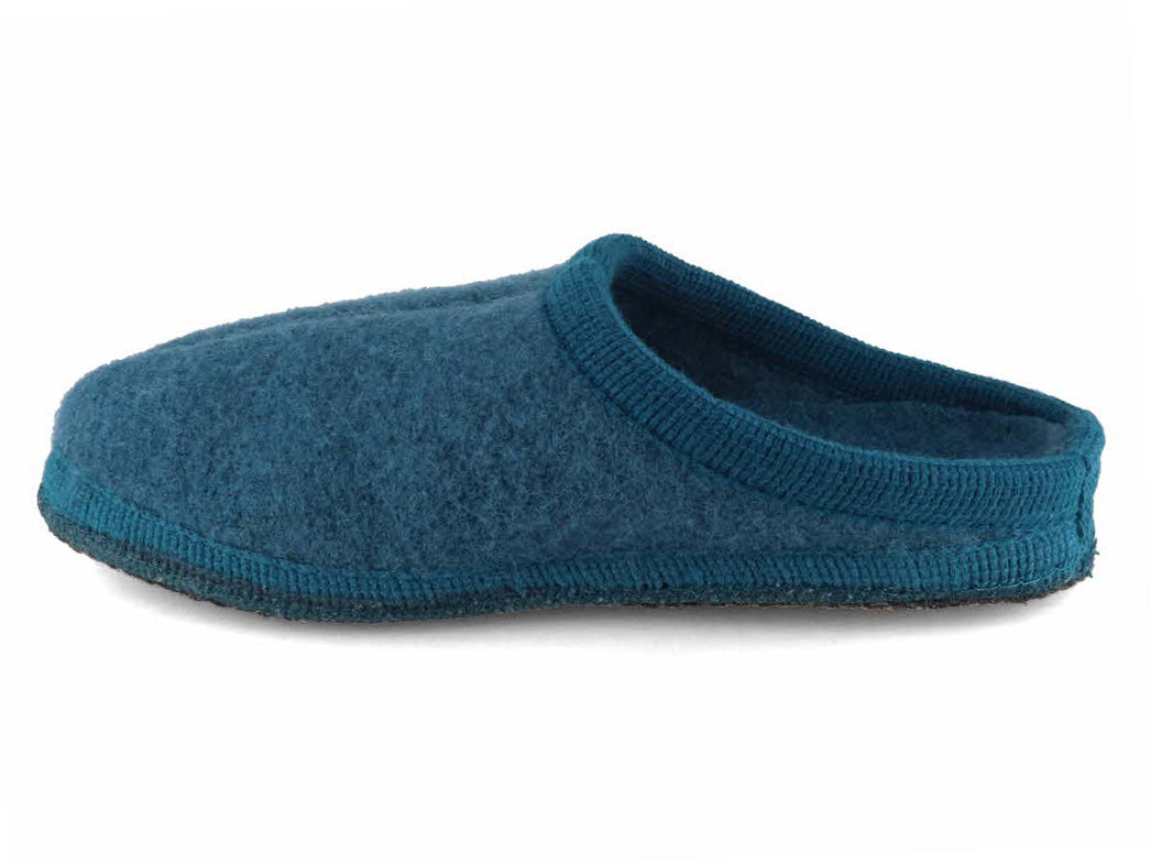 1 HAFLINGER-Men-Women-Felt-Slippers-Alaska-turquoise #farbe_Türkis