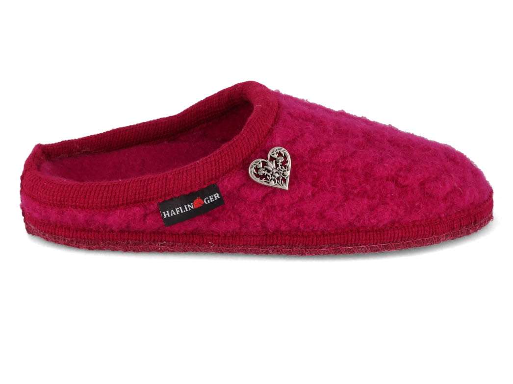1 HAFLINGER-Slipper--Herzerl-Cardinal-Pink #farbe_Rosa
