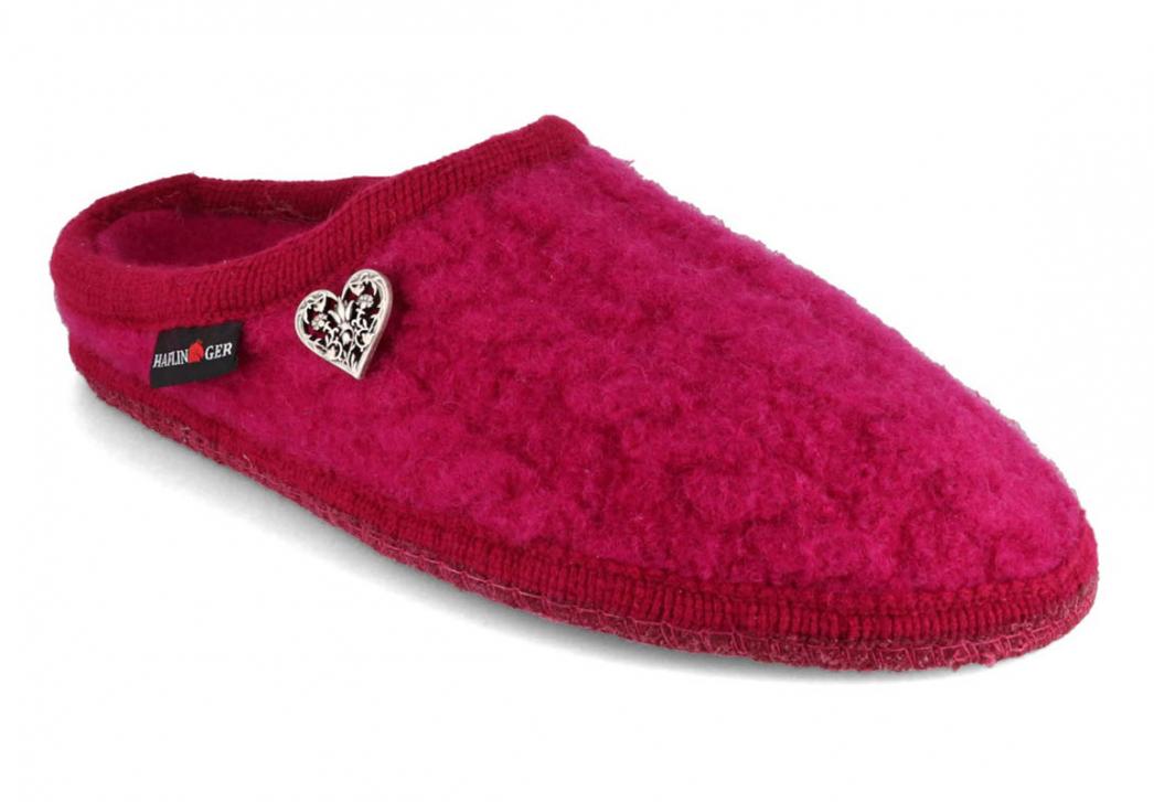 HAFLINGER-Slipper--Herzerl-Cardinal-Pink #farbe_Rosa
