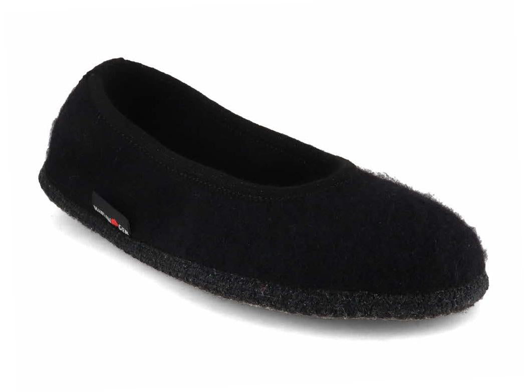 HAFLINGER-Women-Felt-Ballerinas-Marina-black #farbe_Black