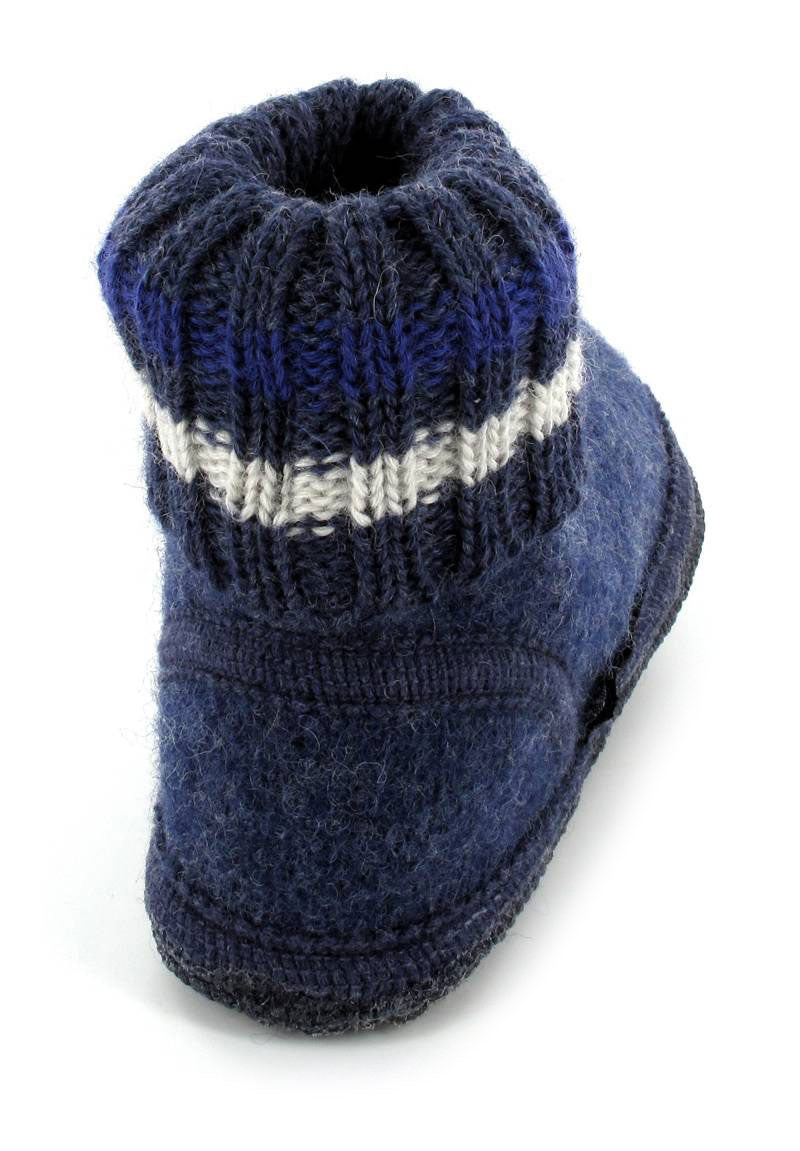 1 HAFLINGER-Boiled-Wool-Slipper-Boots--Paul-Denim #farbe_Blue