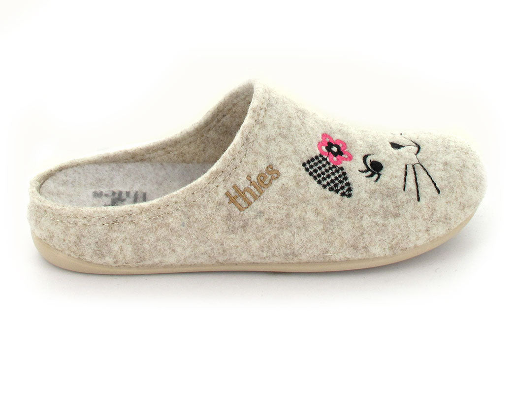 1 THIES-Slipper--Cat-Fieltro-Crudo #farbe_Beige