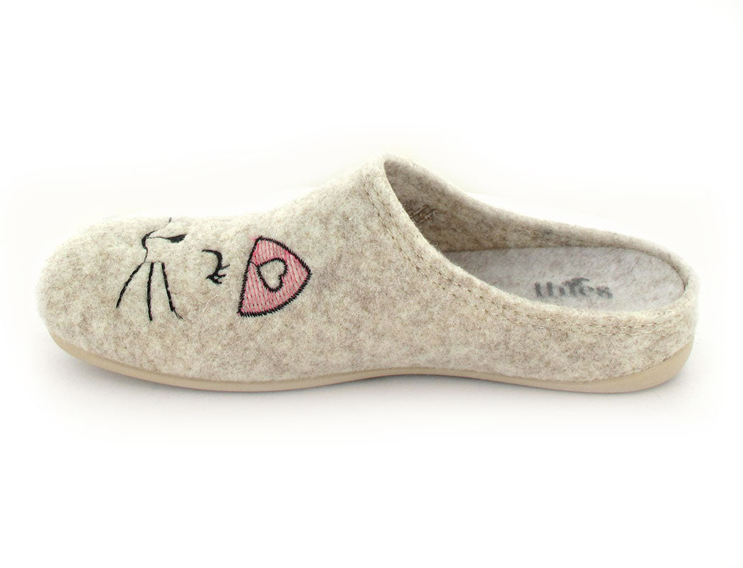1 THIES-Slipper--Cat-Fieltro-Crudo #farbe_Beige