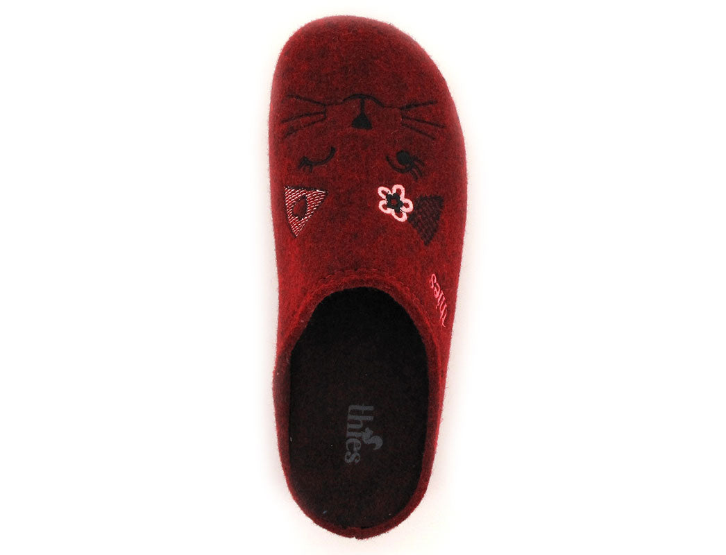 1 THIES-Slipper--Cat-Fieltro-Vinojas #farbe_Colorful