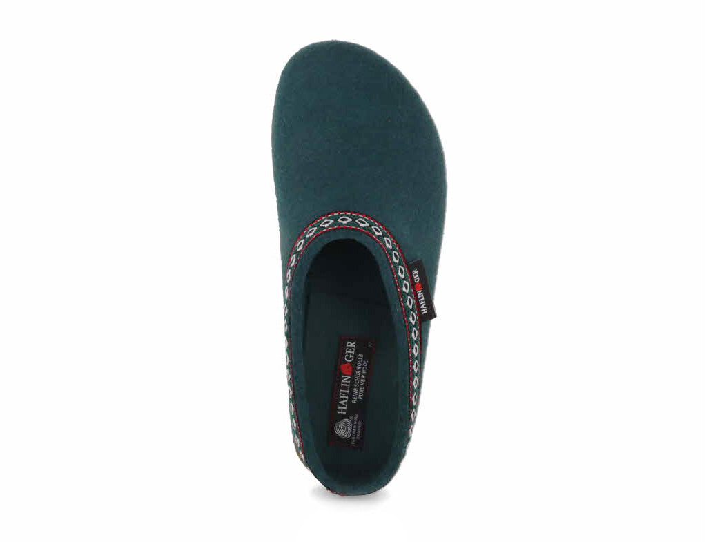 1 HAFLINGER-Men-Women-Clogs-Grizzly-Franzl-pine-green #farbe_Green