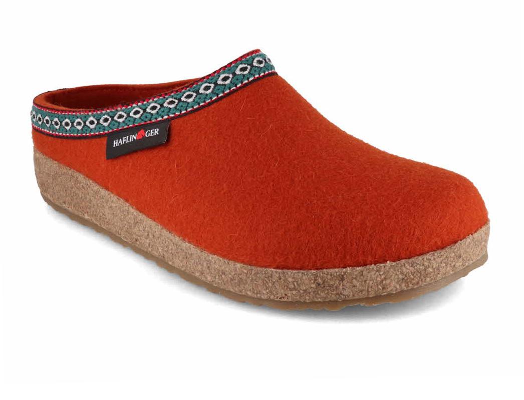 HAFLINGER-Men-Women-Clogs-Grizzly-Franzl-fox #farbe_Orange