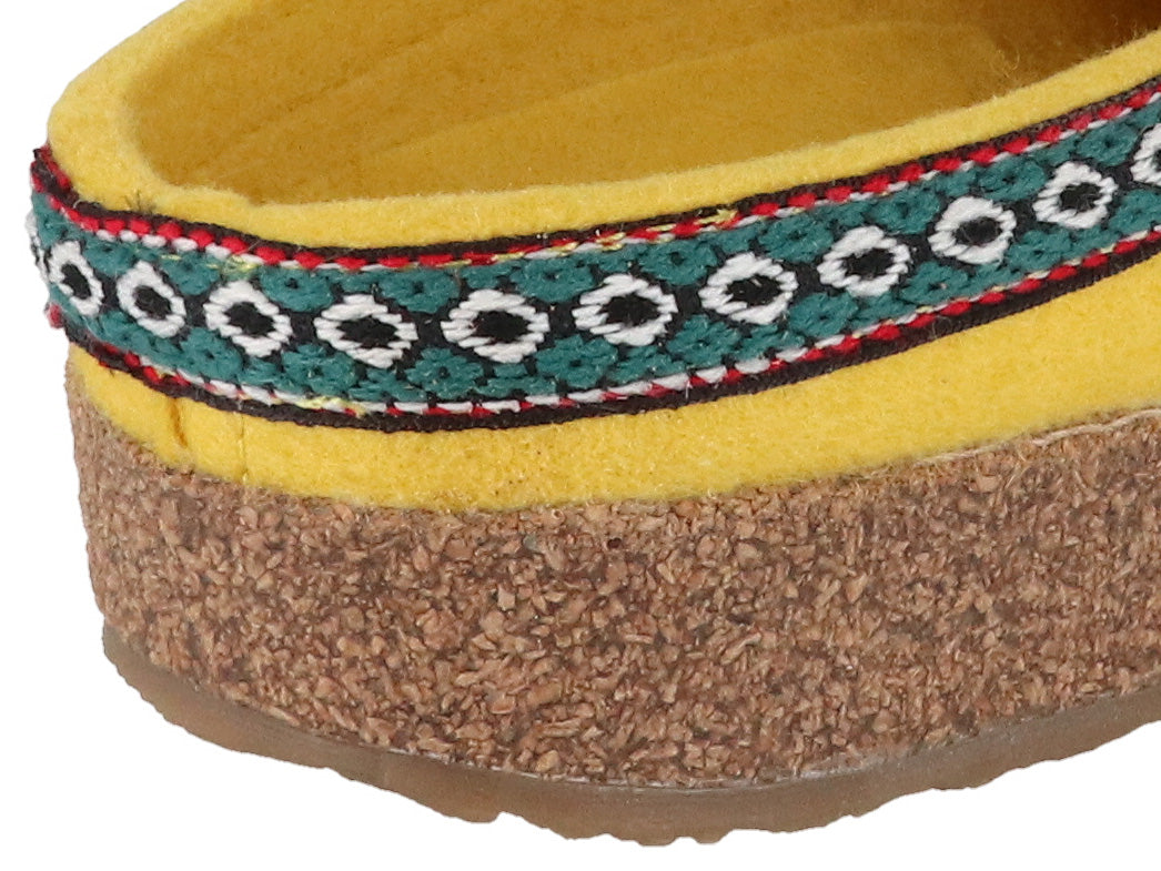 1 HAFLINGER-Women-Felt-Clogs-Grizzly-Franzl-yellow #farbe_Yellow