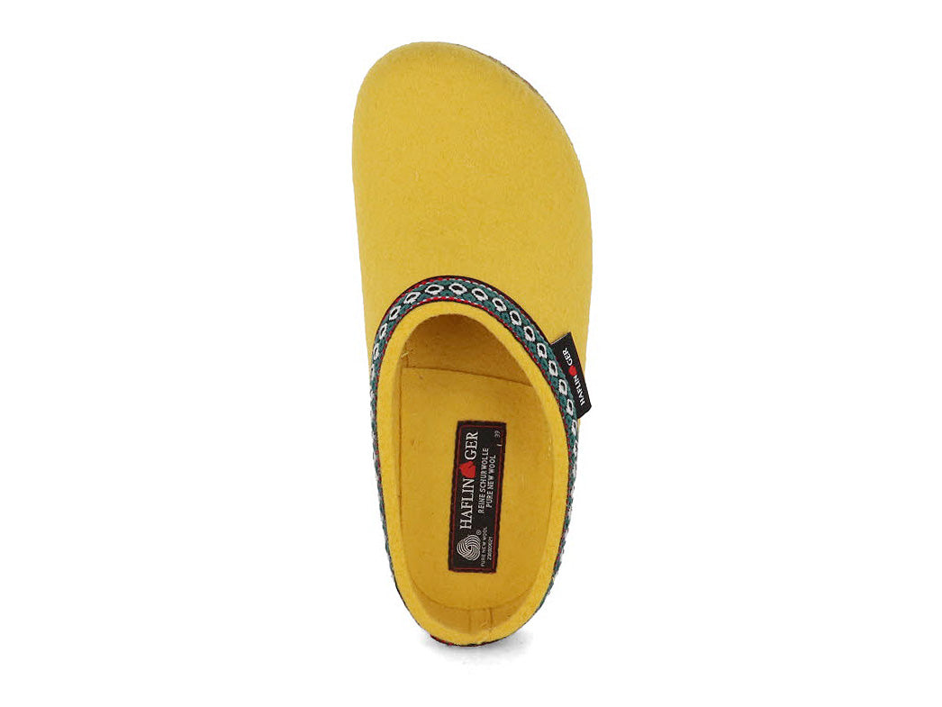 1 HAFLINGER-Women-Felt-Clogs-Grizzly-Franzl-yellow #farbe_Yellow