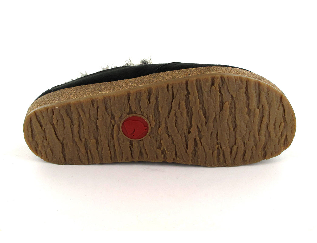 1 HAFLINGER-Sheepskin-Slippers--Saskatchewan-Black #farbe_Black
