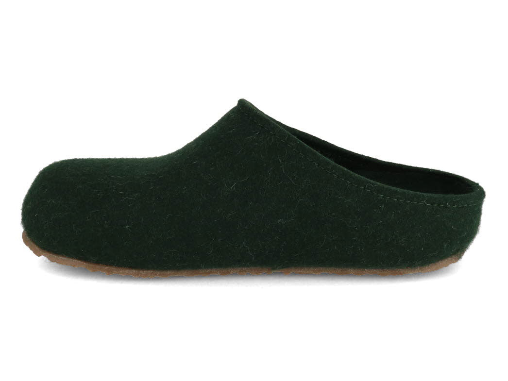 haflinger-gz-wool-felt-clogs-grizzly-michel #color_forest green