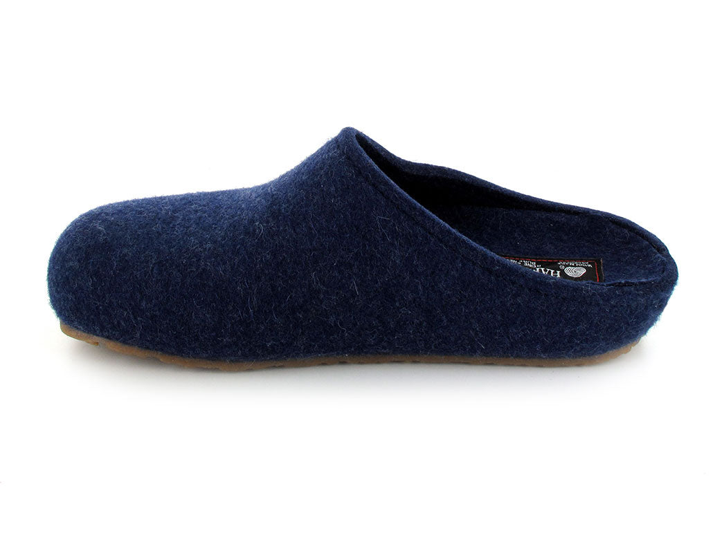1 HAFLINGER-Felt-Slipper-Clogs--Grizzly-Michel-Blue #farbe_Blue