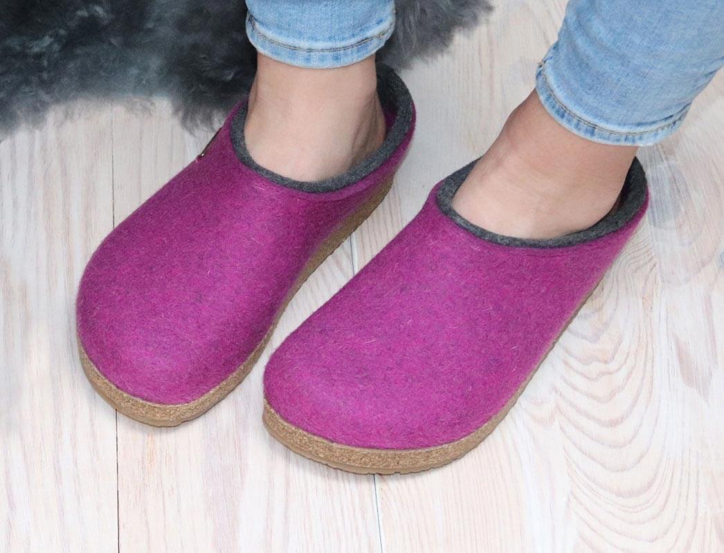 1 HAFLINGER-Clog--Grizzly-Kris-Mulberry #farbe_Rosa
