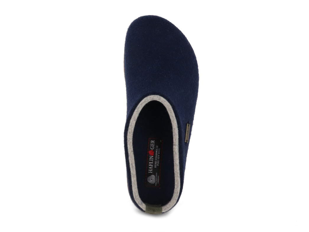 1 HAFLINGER-Women-Men-Felt-Clogs-Grizzly-Kris-jeans #farbe_Blue