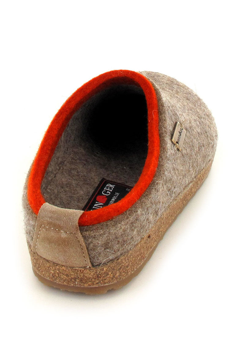 1 HAFLINGER-Clog--Grizzly-Kris-Turf #farbe_Beige