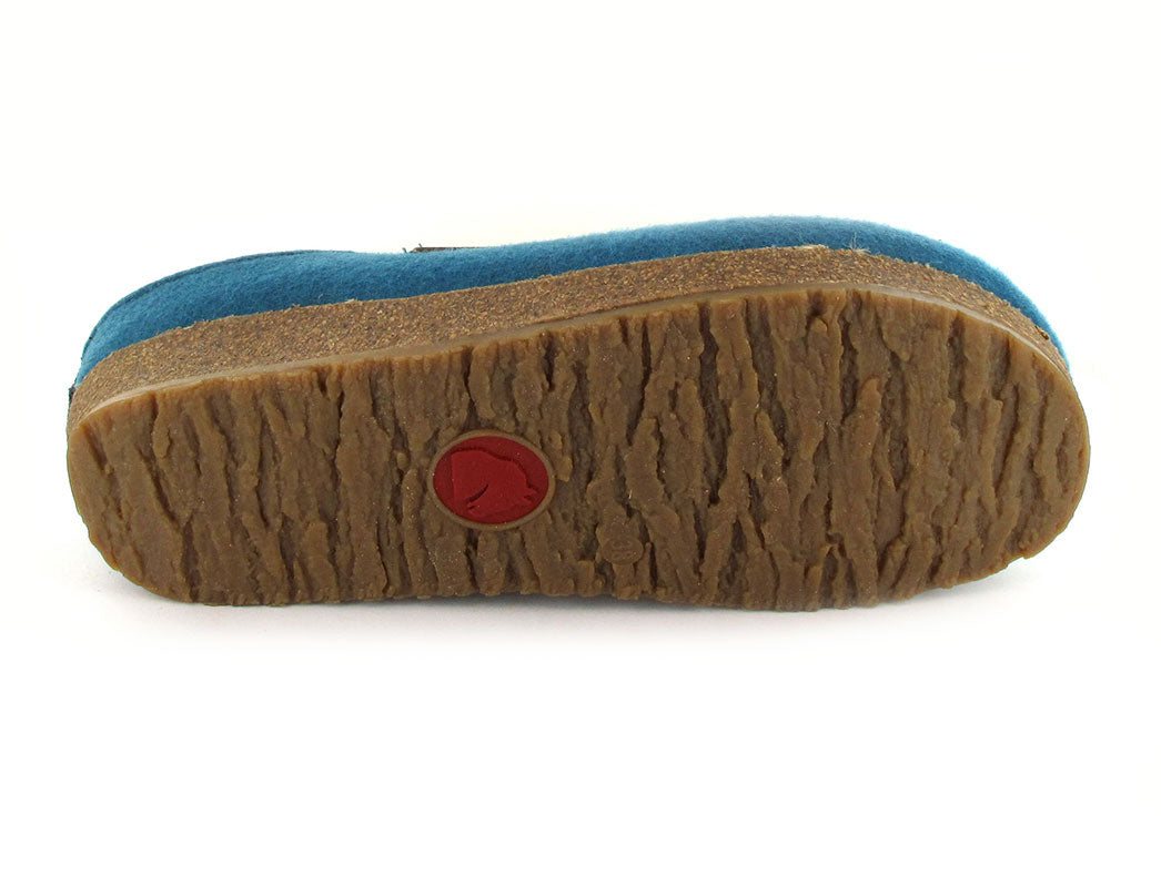 haflinger-gz-kris-wool-felt-clogs #color_turqoise