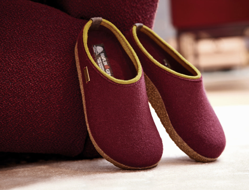 1 HAFLINGER-Men-Women-Clogs-Grizzly-Kris-bordeaux #farbe_Bordeaux