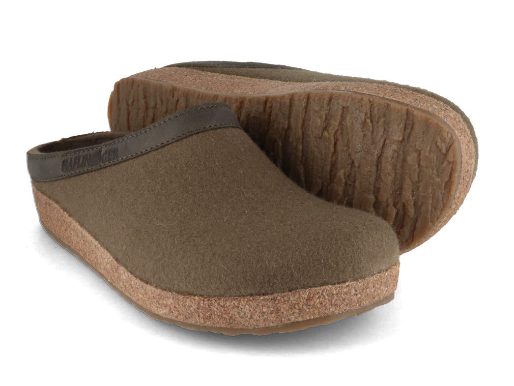 1 HAFLINGER-Felt-Clogs-Grizzly-Torben-GZL-earth #farbe_Brown
