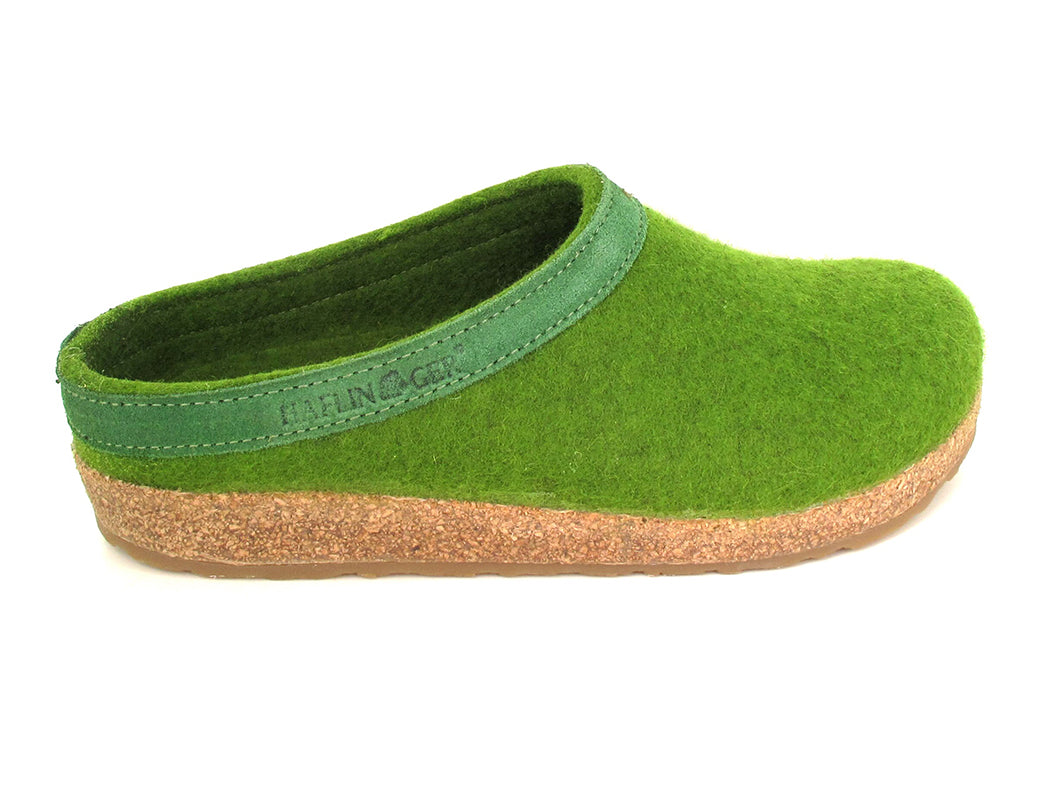 1 HAFLINGER-Clog--Grizzly-Torben-GrassGreen #farbe_Green