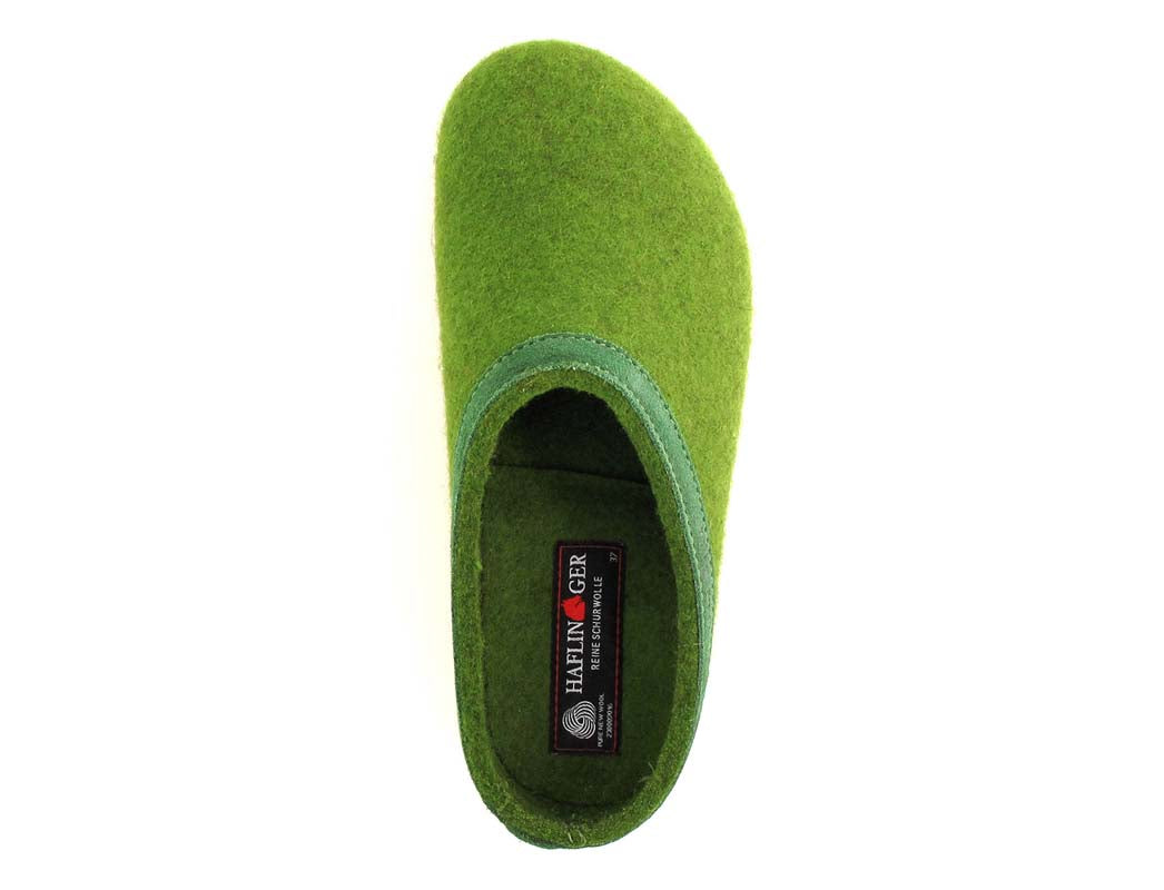 1 HAFLINGER-Clog--Grizzly-Torben-GrassGreen #farbe_Green