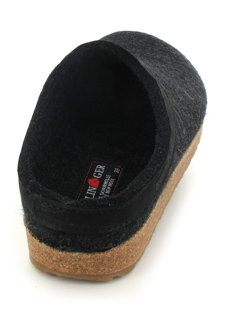 1 HAFLINGER-Clogs-Grizzly-Torben-Charcoal #farbe_Grey