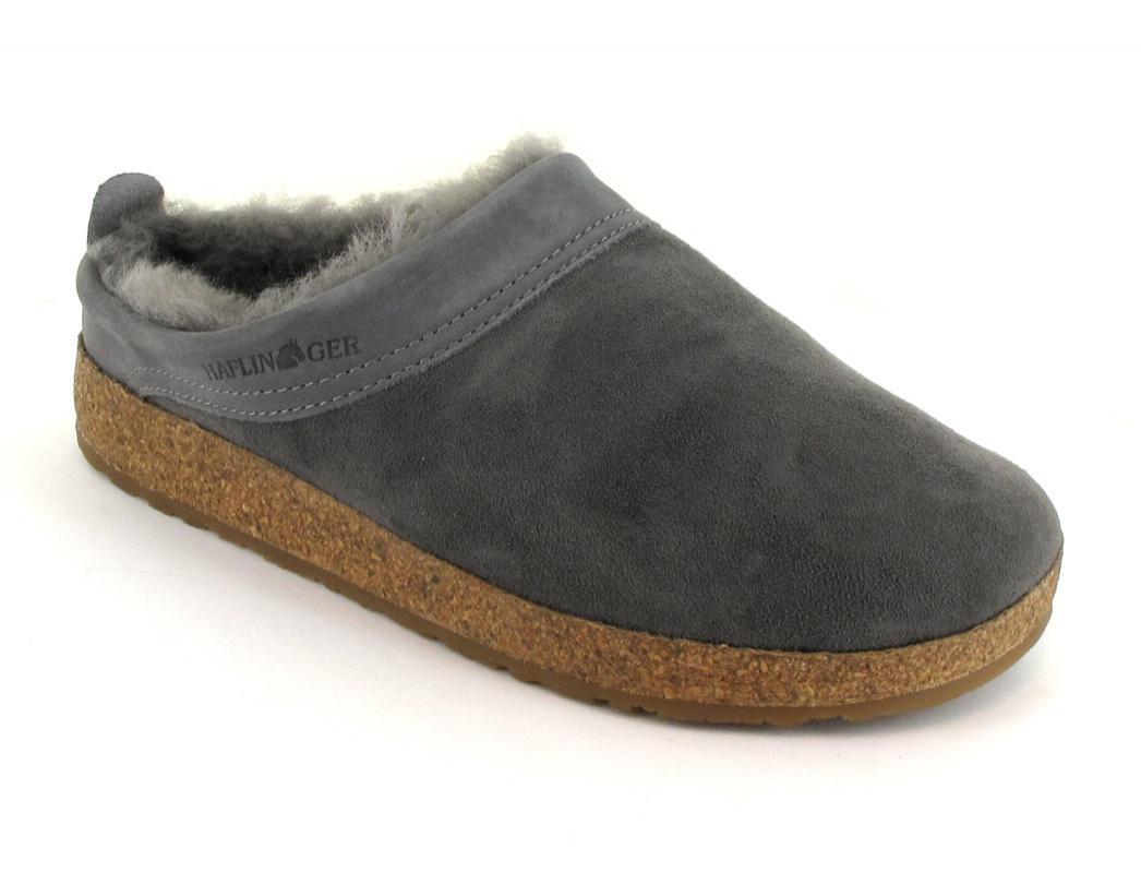 HAFLINGER-Sheepskin-Slippers-with-Arch-Support--Snowbird-anthracite #farbe_Anthracite