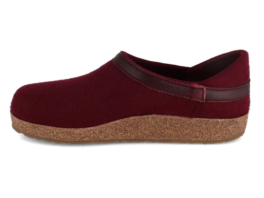 1 HAFLINGER-GZ-Buffalo-Slippers-with-Arch-Support-bordeaux #farbe_Red