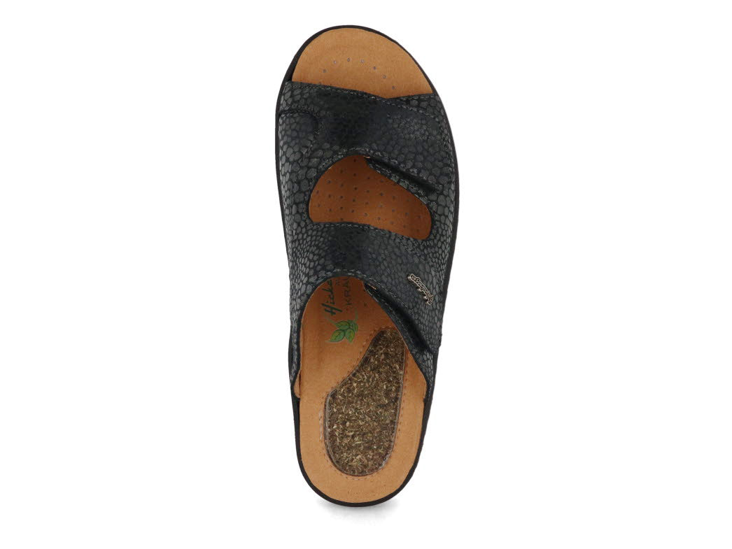 1 HICKERSBERGER-Herbs-Fit-Gel-Women-Hallux-Mules-Vario-charcoal-croco #farbe_Grey
