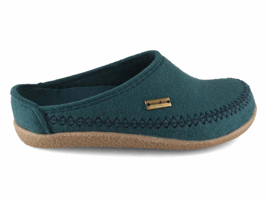 1 HAFLINGER-Men-Women-Clogs-Blizzard-Credo-pine-green #farbe_Green
