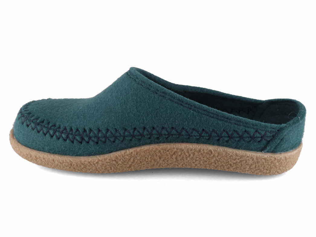 1 HAFLINGER-Men-Women-Clogs-Blizzard-Credo-pine-green #farbe_Green