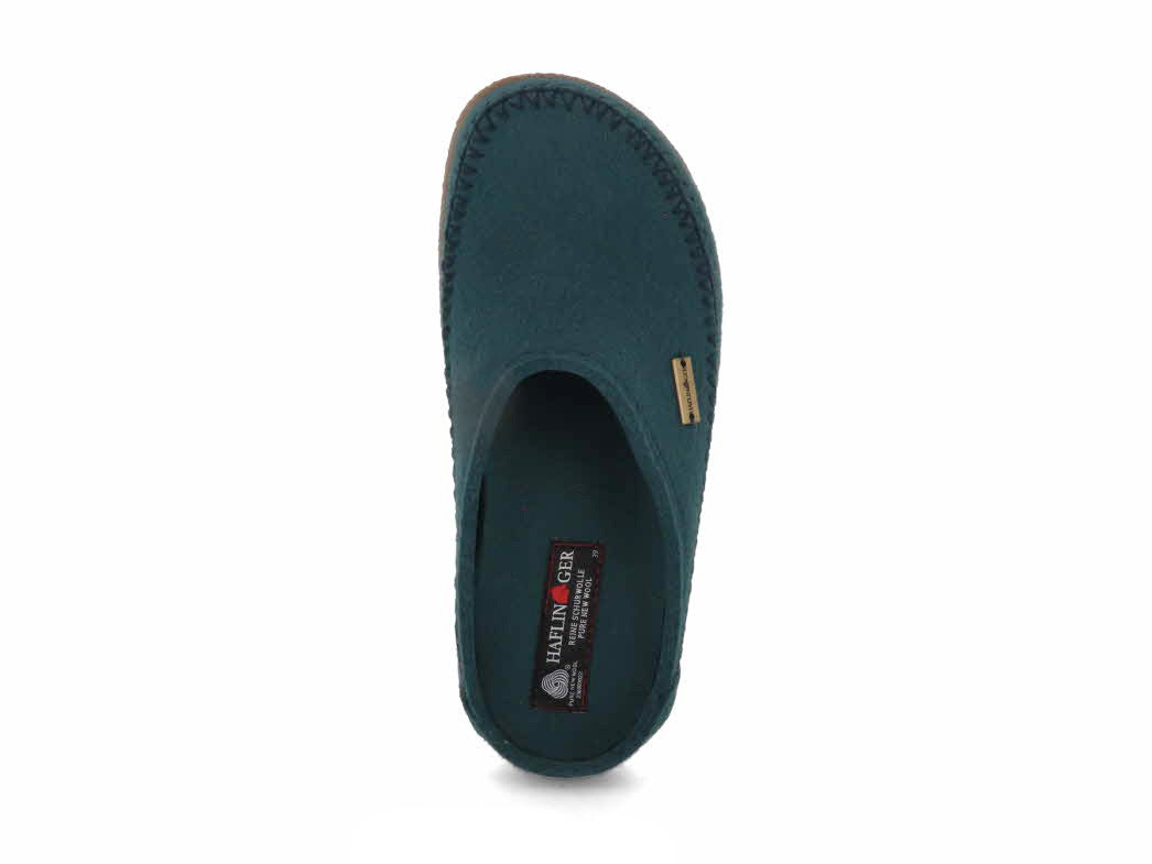 1 HAFLINGER-Men-Women-Clogs-Blizzard-Credo-pine-green #farbe_Green