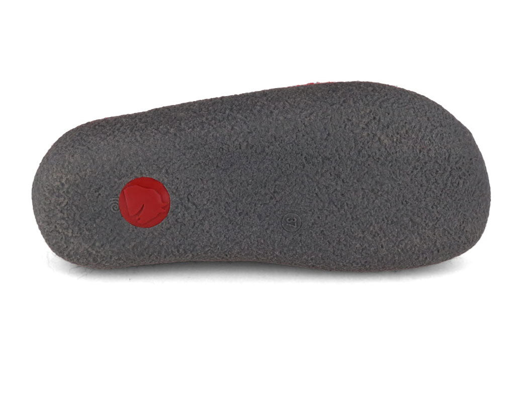 1 HAFLINGER-Clog--Blizzard-Credo-Paprika #farbe_Red