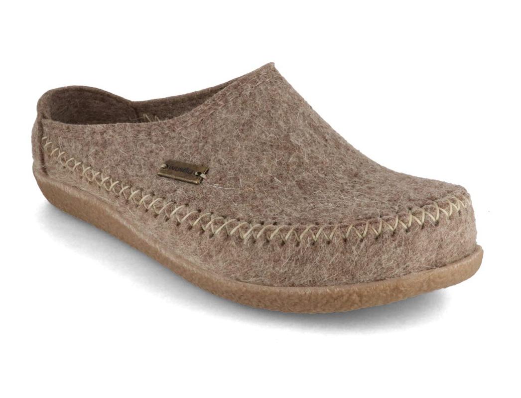 HAFLINGER-Men-and-Women-Clogs-Blizzard-Credo-turf #farbe_Beige