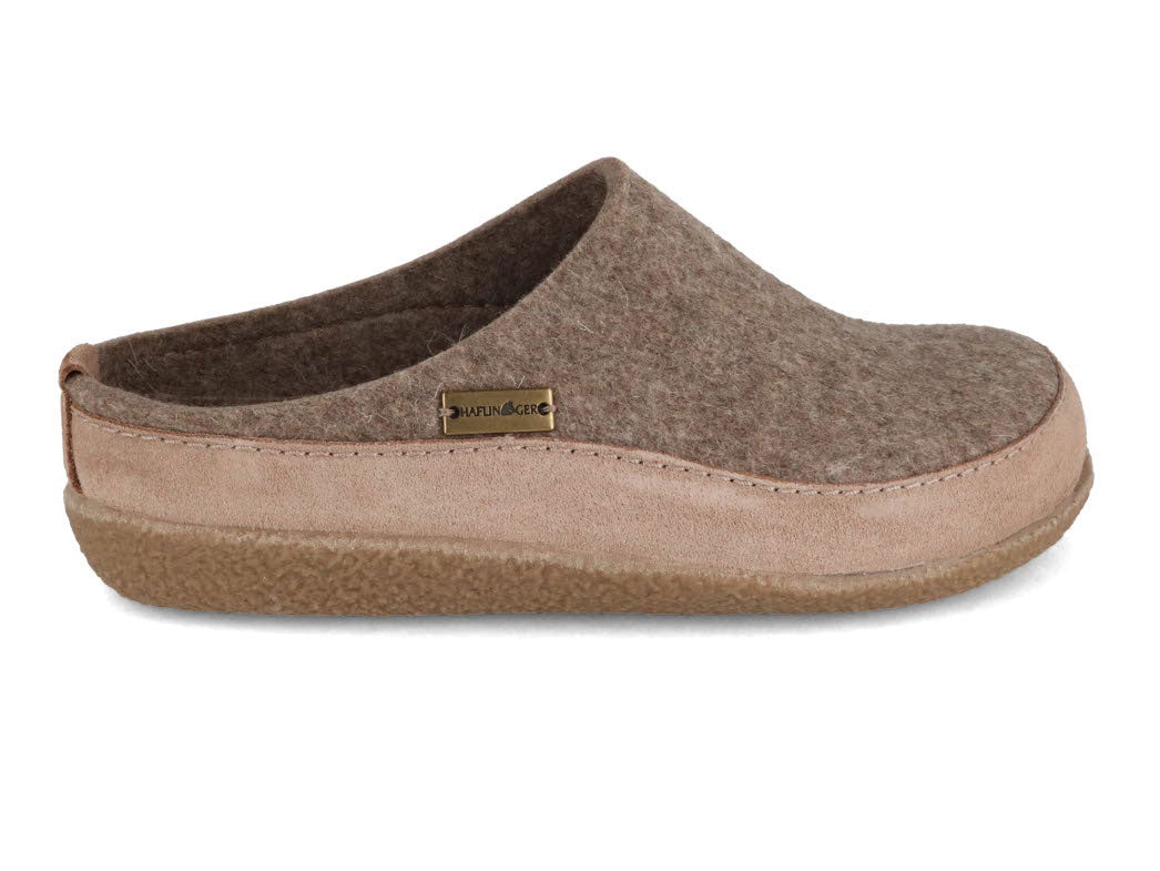 1 HAFLINGER-Clog--Blizzard-Skane-Beige #farbe_Beige