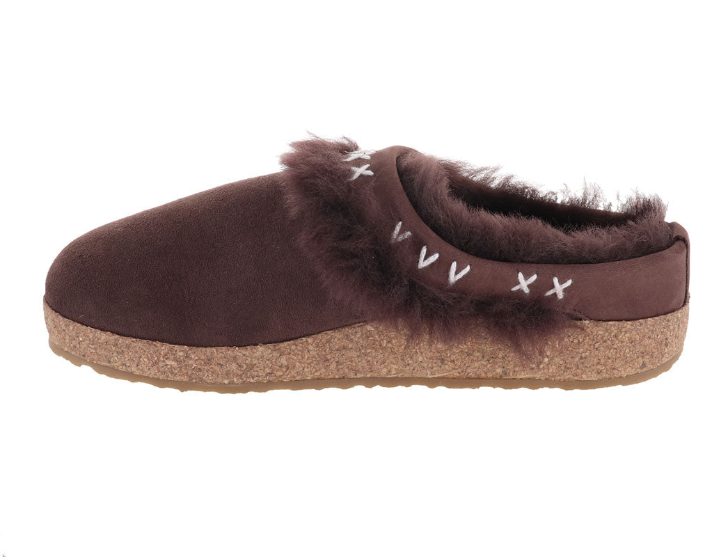 haflinger-shearling-clogs-shetland #color_dark brown