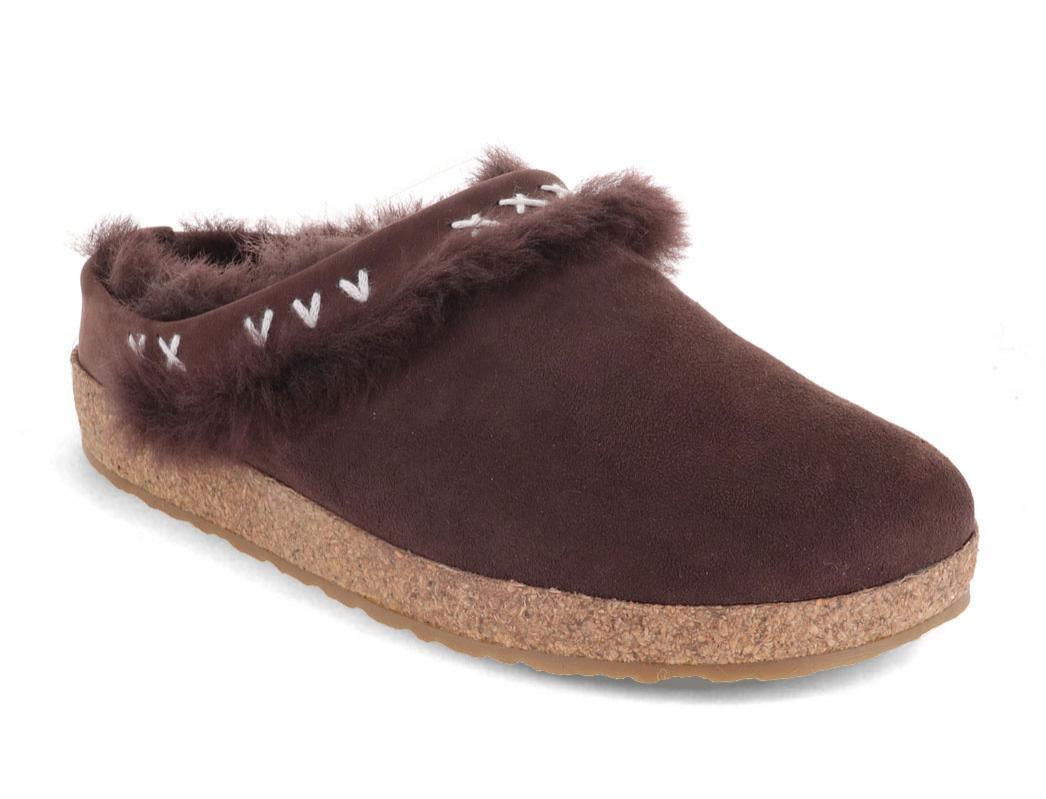 haflinger-shearling-clogs-shetland #color_dark brown