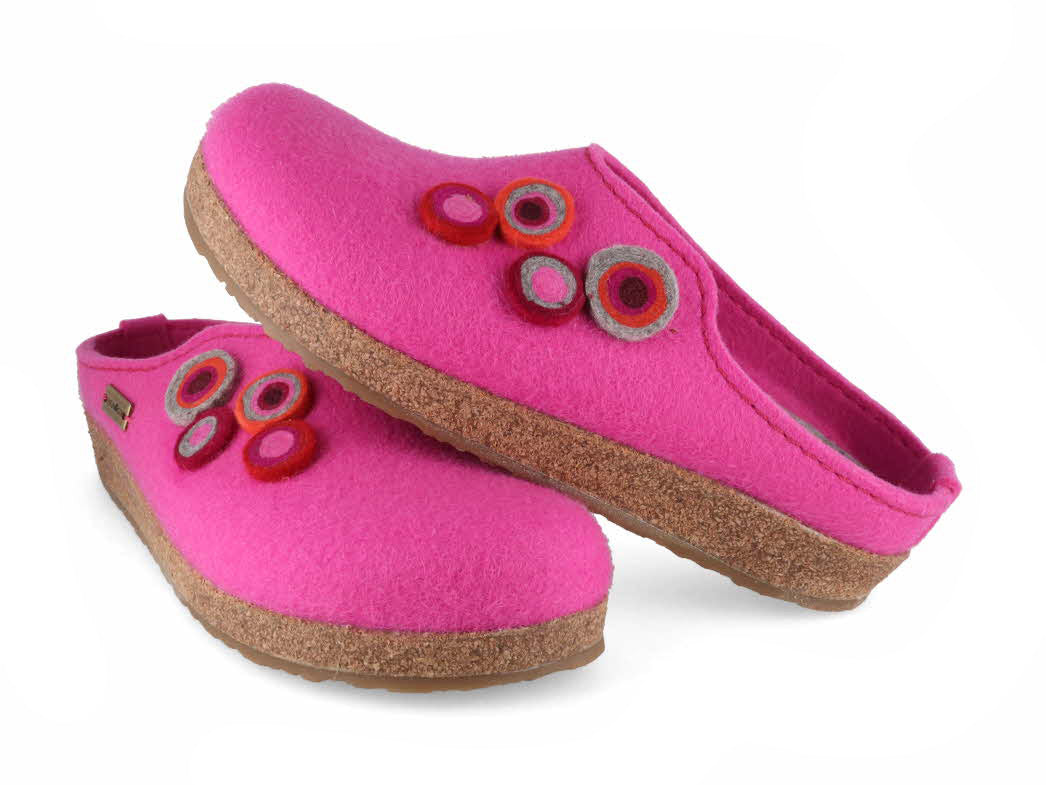 1 HAFLINGER-Women-Clogs-Grizzly-Kanon-pink #farbe_Pink